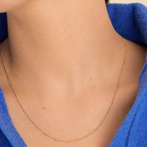 14 KT Spheres Chain Necklace in Solid Gold
